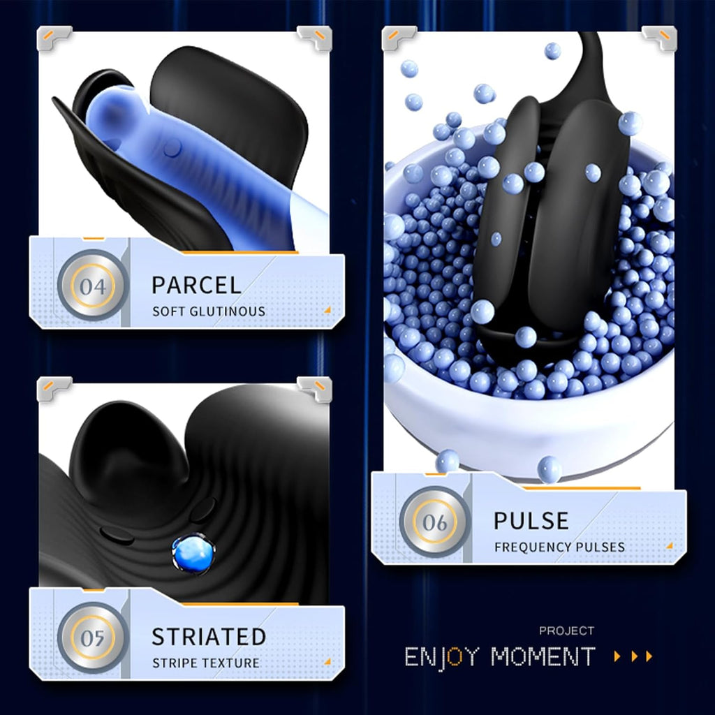 Elektrische Penis Trainer mit 5 Elektroschock-Modi und 10 Vibrationen Silikon Vibrator Masturbator Penis Stimulator Masturbieren Eichelstimulator Penistrainer Sex Spielzeug für Männer Paare