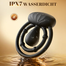 Load image into Gallery viewer, Penisring Vibrator mit 360° Verstellbar Klitorisstimulation, Verzögerter Doppel Penis Ring Sex Spielzeug für die Paare Männer Frau, Penisringe Erotisches Sexspielzeug für Paare Extrem Sex Toys
