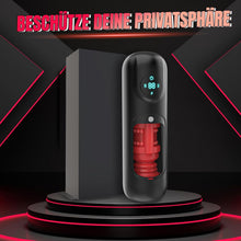 Load image into Gallery viewer, Elektrischer Masturbator Cup Masturbieren für Männer, Sex Spielzeug für die Männer mit 8 Teleskopfunktion und 8 Vibrationsmodi, Sex toys 3D Vagina Taschenmuschi, LCD Display, Masturbatoren Solo