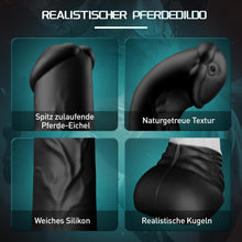 Load image into Gallery viewer, Fantasy Pferd Anal Dildo 5 cm Durchmesser Analvibratoren für Mann Frau, Vibrator Sex Spielzeug für die Frau Männer, 30CM Knoten Analplug Dilatatoren XXL Analvibratoren mit 7 kraftvolle Stoßfunktion