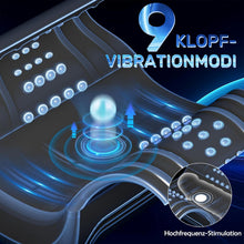 Load image into Gallery viewer, Elektrischer Masturbator Penistrainer Vibrator mit App Steuerung Masturbieren Männer mit 10 Modi, 2 in1 Sexspielzeug Eichel Stimulator mit Penisring Mann Sex für solo