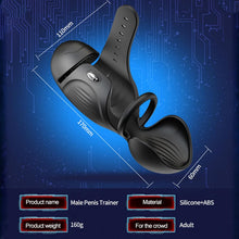 Load image into Gallery viewer, Elektrischer Masturbator Silikon Penis Trainer Vibrator mit 9 Vibrationsmodi, Eichel Stimulator Masturbatoren Mann mit App Steuerung Masturbieren Männer Sex Toys für Männer und Paare
