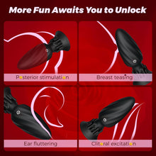 Load image into Gallery viewer, Analvibratoren für Man, Prostata Stimulation Männer Analplug Sex Spielzeug für die Männer mit 10 Vibrationen und 10 Rotationsmodi Fernbedienung Anal Plug Dildo für Paare Buttplug Sexspielzeug