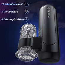 Load image into Gallery viewer, Masturbieren für Männer, Elektrischer Masturbator Sex Spielzeug für die Männer mit 6 Teleskopfunktion und 5 Einstellbaren Geschwindigkeiten 10 Vibrations Masturbatoren Sexspielzeug