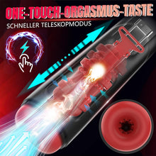 Load image into Gallery viewer, Elektrischer Masturbator Cup Masturbieren für Männer, Sex Spielzeug für die Männer mit 8 Teleskopfunktion und 8 Vibrationsmodi, Sex toys 3D Vagina Taschenmuschi, LCD Display, Masturbatoren Solo