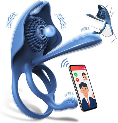 Penisring Vibrator mit App, Sex spielzeug für Paare extrem sex, Penisringe Erotik Sex Spielzeug für die Männer, Cockring für Klitoris Penis, Erotisches Pleasure Ring mit 5 Vibrationsmodi Sex Toys