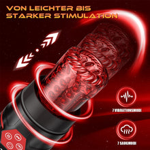 Load image into Gallery viewer, Elektrischer Masturbator Sex Spielzeug für die Männer,Masturbieren für Männer mit 7 Modi Saugen &amp; Vibrieren &amp; Schieben &amp; Rotieren,Taschenmuschi Realistisch Stimulator 3D Realistischer Vagina,Sex Toy