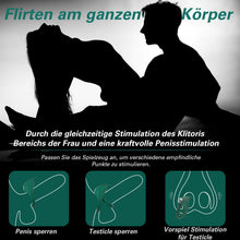 Load image into Gallery viewer, Dual Penisringe Vibrator, Dehnbarer Vibratorensets für Männer Sexspielzeug mit 10 Modi Penis Stimulation G-Punkt Vibrator, Erotik Sex Spielzeug für die paare, Grün