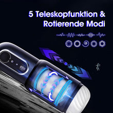 Load image into Gallery viewer, Masturbieren für Männer Elektrisch, Sex Spielzeug für Die Männer mit 5 Teleskop Rotation &amp; 5 Saugmodi, Stufenloses Getriebe CVT Taschenmuschi Masturbator Penis Masturbatore