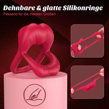 Load image into Gallery viewer, Penisring Penis Vibrator Sex Spielzeug für die Paare, Penies Ring für Sex Penisringe mit Klitoris Stimulator, Sexspielzeug für Paare Extrem Sex Dual Penis Ring, Erotisches Sex Toys Cockring für Männer
