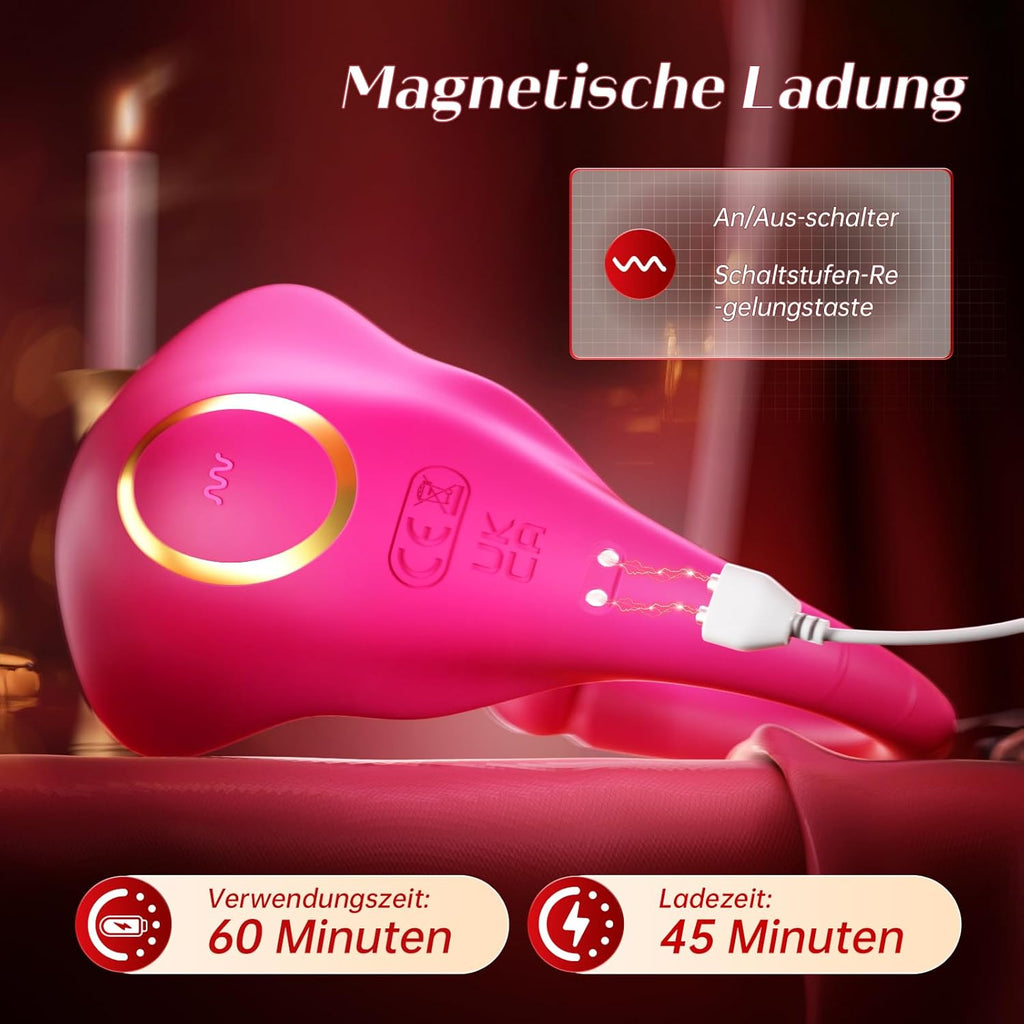 Vibration für Frauen Sex Spielzeug für die Frau Paare mit APP, 2in1 Vibrator G-Punkt Anal Klitoris Vibratorensets 10Modi, Leise Tragbarer Vibratoren Bdsms Sexspielzeug Extrem Sex Toyset für Woman Rosa