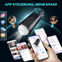 Load image into Gallery viewer, PRONFANS Sex Spielzeug für die Männer Masturbator, 9 Saugen &amp; Stöße &amp; Vibratorensets 3D Pussy Masturbieren für Männer Penispumpe, APP Taschenmuschi Blowjob Sexspielzeug Masturbatoren Penis Sex Toys