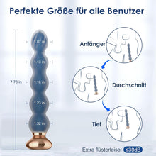 Load image into Gallery viewer, Analvibratoren Anfänger Analplug# für Männer und Frauen, Silikon Analkugeln Butt plug mit 10 Vibrationmodi Fernbedienung Sexspielzeug Prostate Stimulation Massager für Parre Extrem Sex