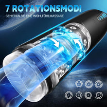 Load image into Gallery viewer, Elektrischer Masturbator Cup, Masturbieren für Männer mit 7 Saugmodi 7 Rotationsmodi, Blowjob Taschenmuschi Penis Stimulator 3D Realistischer Vagina Pussy Sex Spielzeug für die Männer Sex Toys