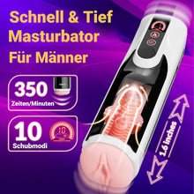 Load image into Gallery viewer, Elektrischer Masturbator für Männer, Realistische Masturbieren 10 Stoß &amp; Variabler Schwenk Beheizter Taschenmuschi Sex Toys, Blowjob Maschine Penis Stimulation Sex Spielzeug für die Männer Solo