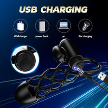 Load image into Gallery viewer, Penishülle Penisring Vibrator mit 10 Vibrationsmodi für Penis Klitoris G-Punkt, Silikon Penis Sleeve Cockring, Penismanschetten für Penisverlängerung Sex Spielzeug für die Männer Paare