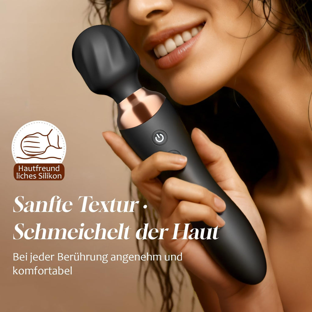 Cacuola Doppelkopf Vibrator, 360° Rotationskopf Vibratorensets für Frauen | Leise Sex Spielzeug für die Frau mit Stabiler Akkulaufzeit, G Punkt & Anal Dildo Sexspielzeug, Massagestab für Frauen Sex