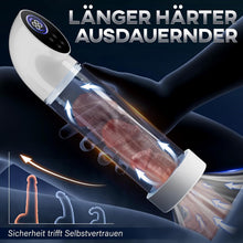 Load image into Gallery viewer, Penispumpe für Penisvergrößerung mit 6 Saugstufen, LCD-Display elektrische Penis Pumpe Vakuumpumpe Sex Spielzeug für Männer zum masturbieren für Männer mit Taschenmuschi Masturbator Penisring