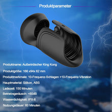 Load image into Gallery viewer, Elektrische Eichelvibrator,Penis-Vibrator mit einstellbarer Größe,10 Vibrationsmodi Neuer Masturbatoren,Elektrische Masturbatoren Penis Trainer, Männer Eichel Stimulator Silikon Sexspielzeug