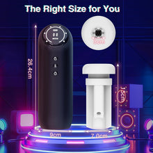 Load image into Gallery viewer, Masturbator Sex Spielzeug für die Männer solo, Masturbieren elektrisch mit Heizung 10 Vibrations-, 4 Saug- und 4 Schubmodi, Mann Penis Pumpe Pussy Sexspielzeug Blowjob Taschenmuschi Groß Masturbatoren