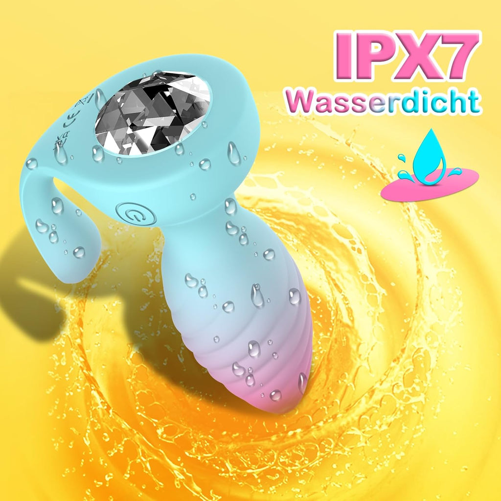 Analplug für Frauen mit Vibration Anal Plug Vibrator, Analvibratoren für Mann Butt Plug Sexspielzeug für Paare mit 10 Vibration Prostata Stimulation Männer Sex Spielzeug für die Männer Buttplug