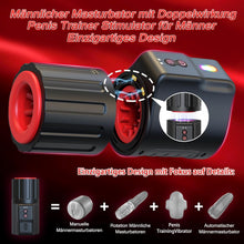Load image into Gallery viewer, Elektrischer Masturbator Sex Spielzeug für die Männer - Masturbieren Sexspielzeug für Männer Solo Paare Extrem Sex mit 10 Vibrierend &amp; Rotierend, Taschenmuschi Penis Masturbatoren Blowjob Sex Toys