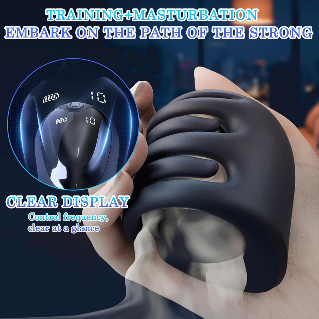 Latest 3.0 Vibrator Masturbating for Men Electric, Sword Helmet Design Glans Stimulator Man Masturbators Ring Vibrator, 10 Vibrator Modes, Prostate Vibration Men Masturbator