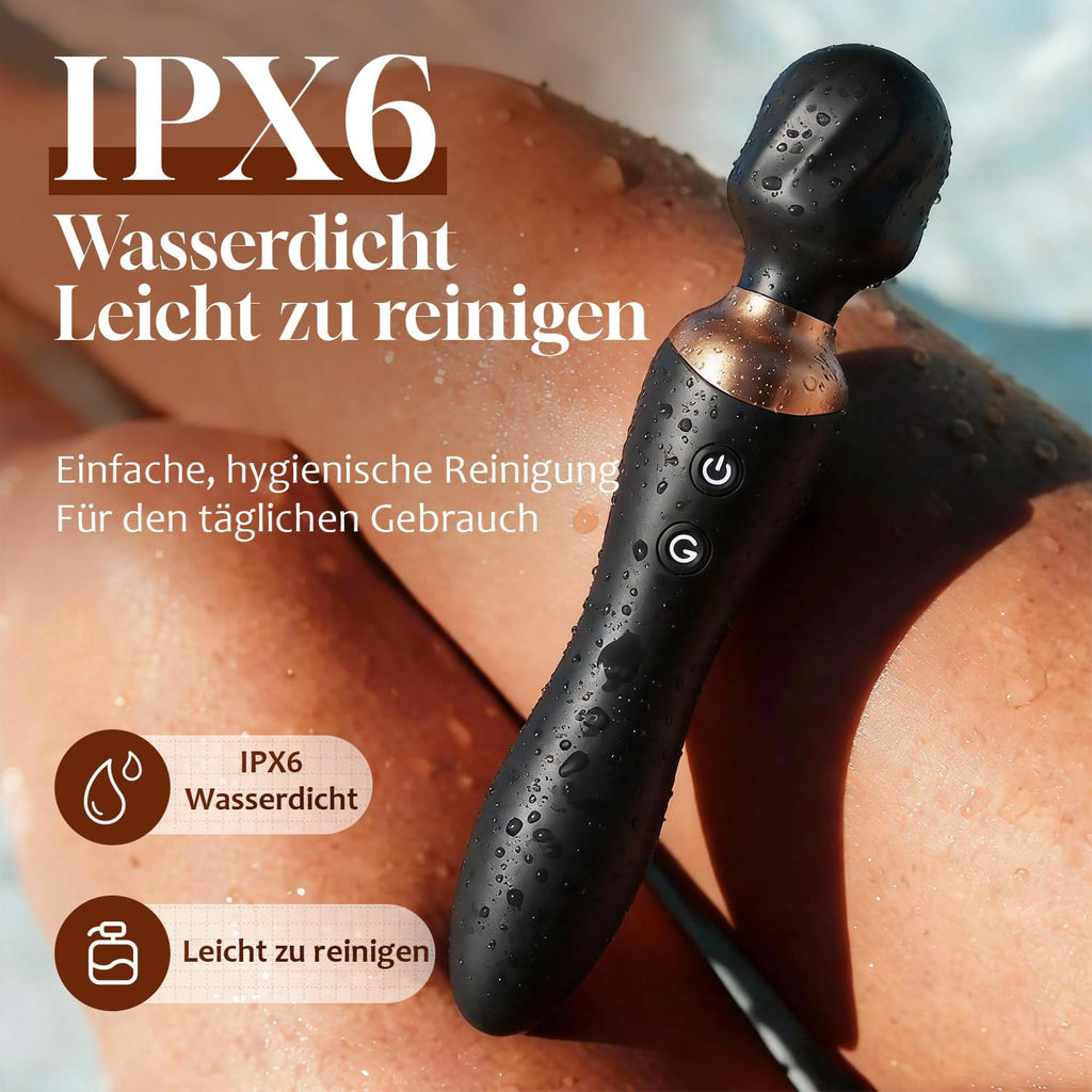 Cacuola Doppelkopf Vibrator, 360° Rotationskopf Vibratorensets für Frauen | Leise Sex Spielzeug für die Frau mit Stabiler Akkulaufzeit, G Punkt & Anal Dildo Sexspielzeug, Massagestab für Frauen Sex