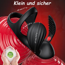 Load image into Gallery viewer, Penisring Vibrator mit 360° Verstellbarem Perlen-Klitorisstimulator, Sex Spielzeug für die Paare Männer Frauen, Cockring Penis Ring Sex Toys, Erotisches Sexspielzeug für Paare Mann Extrem Sex