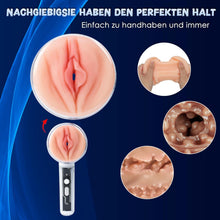 Load image into Gallery viewer, Elektrischer Masturbator Cup mit 3 Modi 7 Frequenz,Masturbieren für Männer Sex Toys Masturbieren für Männer Taschenmuschi Penis Masturbatoren mit 3D Realistischer Vagina Anal,Spielzeug für die Männer