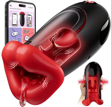 Load image into Gallery viewer, Masturbieren für Männer Masturbator, App-Steuerung Sex Spielzeug für die Männer Masturbatoren Quetschbarer Blowjob mit 10 vibrierenden Zungen und internen, sexspielzeug für männer solo Pocket Pussy
