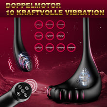 Load image into Gallery viewer, Prostata Stimulation Männer Analvibratoren für Mann - Analplug# für Männe Anal Vibrator mit Einstellbar Penisring, Sex Spielzeug für die Männer Vibratorensets Anal Dildo Plug Sex Toys mit 10 Modi