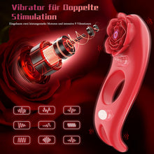 Load image into Gallery viewer, Penisring Sex Spielzeug für die Männer, Penisring Vibrator mit Klitoris Stimulator, Penis Ring Vibratoren Sex Spielzeug für Männer Paare Frauen, 9 Vibrations Cockring