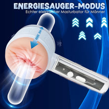 Load image into Gallery viewer, Elektrischer Masturbator Cup mit 3 Modi 7 Frequenz,Masturbieren für Männer Sex Toys Masturbieren für Männer Taschenmuschi Penis Masturbatoren mit 3D Realistischer Vagina Anal,Spielzeug für die Männer
