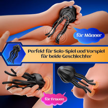 Load image into Gallery viewer, Masturbator Sexspielzeug für Paare Extrem Sex Toy mit 10 Vibrations Qualle Tentakel Penismassage Nippel &amp; Klitoris Stimulator, Vibratorensets Penis Vibrator - Erotik Sextoysets für Ihn und Frauen