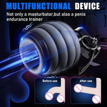 Load image into Gallery viewer, Elektrische Masturbator Cup mit 10 leistungsstarke Vibrationsmodi Penis Training Vibrator Sexspielzeug für Männer Taschenmuschi Sex Toyset Herren