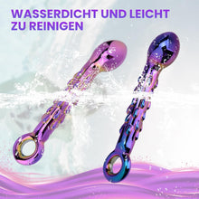 Load image into Gallery viewer, Analspielzeug Glas Dildo Analplugs Prostata Massage Funktion mit Handzugring, Prostata-Stimulation Sexspielzeug für Männer, Frauen Paare, ideal für Anfänger