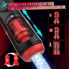 Load image into Gallery viewer, Elektrischer Masturbator Cup Masturbieren für Männer, Sex Spielzeug für die Männer mit 8 Teleskopfunktion und 8 Vibrationsmodi, Sex toys 3D Vagina Taschenmuschi, LCD Display, Masturbatoren Solo