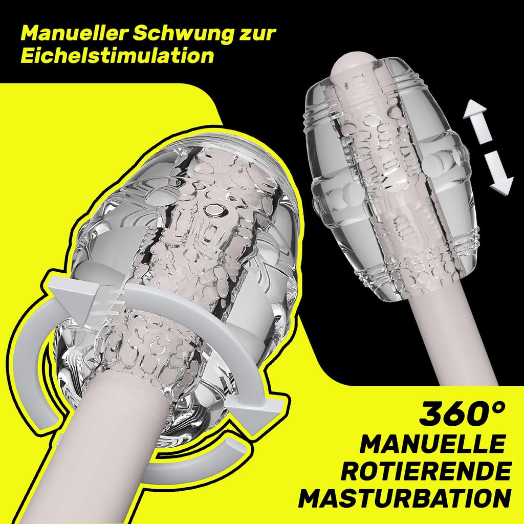 Masturbator Taschenmuschi Sex spielzeug für die Männer,Realistischer 3D Masturbation Erotik Manuelle Cup Masturbatoren Eichel Stimulation Pocket Pussy Blowjob Penis Sex Toyset für Man Solo