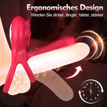 Load image into Gallery viewer, Vibrierender Penisring Sex Spielzeug für die Männer- 3 In 1 Cockring Sex Spielzeug für die Paare 10 Vibrationsmodi Penis Vibrator