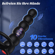 Load image into Gallery viewer, Sex Spielzeug für die Paare Anal Vibrator, Doppel Penetrations Dildo Penies Ring für Sex Sexspielzeug Männer, Penisring Analvibratoren Mann Prostata Stimulation, Paarvibrator für Paare Sex Toys Extrem