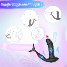 Load image into Gallery viewer, Prostata Stimulation Männer mit 9 Vibrationsmodi und Wiggle-Modus, Analvibratoren für Mann Anal Dildo Vibrator, Prostata Vibrator Analplug für Männer