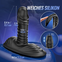 Load image into Gallery viewer, Plug Sitting and Riding Vibrator Sex Toy for Couples with 9 Vibrations 3 Shock Functions, Clit G-Spot Dildo Double Stimulator Sex Toy for Women, Vibrators for Men
