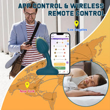 Load image into Gallery viewer, Analvibratoren für Mann Analplug mit APP-Steuerung und Fernbedienung Anfänger mit 10 Intensive Vibrationen Wiederaufladbarer Silikon Anus Vibration Prostata Massagegerät