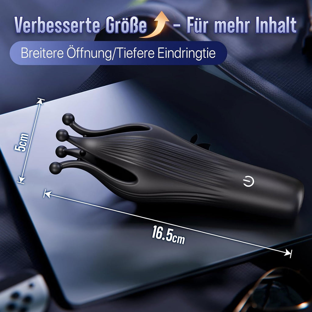 Masturbator Taschenmuschi Upgrade-Größe 10 Zungenmodi Sex Spielzeug für die Männer Paare Extrem Sex Toys für Penis Klitoris Brust Stimulation, Vibratorensets für Männer mit 3D-Partikel Sextoys