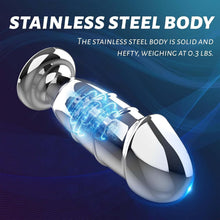 Load image into Gallery viewer, Anal Vibratoren Metall Analplug mit 10 Vibrationsmodi und Fernbedienung Buttplug Dildo Vibratorstarb Prostata Stimulator Vibrator Sexspielzeug für Männer Frauen und Paare