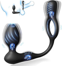 Load image into Gallery viewer, Penisring Anal Vibrator Sex Spielzeug für die Männer, Penis Ring Analvibratoren Sex spielzeug für Paare extrem sex, Cockring Erotik Sexspielzeug für Klitoris, 9 Vibrationsmodi Penisringe Massagegerät