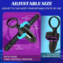 Load image into Gallery viewer, Buntune Elektrische Masturbator Cup mit 10 Vibrationsmodi, Penis Trainer Vibrator mit Langwährende Erektion Penisring, Silikon Eichel Stimulator Masturbieren Sexspielzeug für Männer Solo
