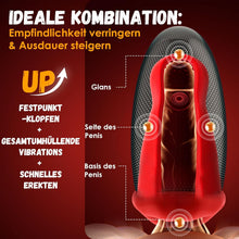 Load image into Gallery viewer, Masturbieren für Männer Vibratorensets Masturbator, 9x9 Klopfen-Lecken-Vibration Sex Spielzeug für die Männer Taschenmuschi Penis Vibrator Eichel Sexspielzeug Solo Masturbatoren