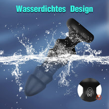 Load image into Gallery viewer, Anal Vibratoren Analvibrator, Buttplug mit 5 Teleskopmodi, Prostata Stimulator mit Fernsteuerung, Anal Butt Plug Dildo Vibrationen Sexspielzeug für Männer Frauen Paare (Dunkelschwarz)